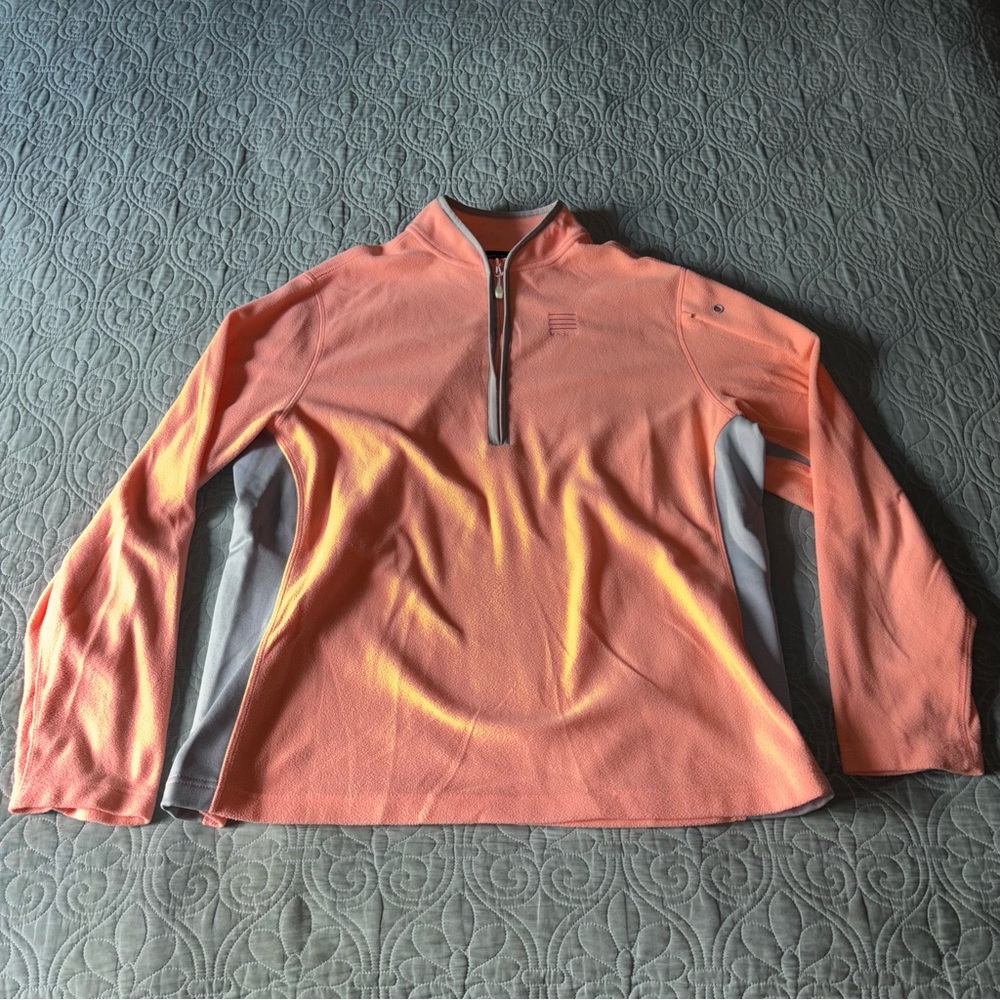 💜Lands' End Pink and Gray Pullover